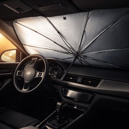 Parasol Plegable para Auto – Protección UV y Aislamiento Térmico