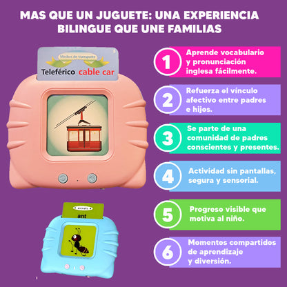 Tarjetas bilingües con pronunciación español e ingles