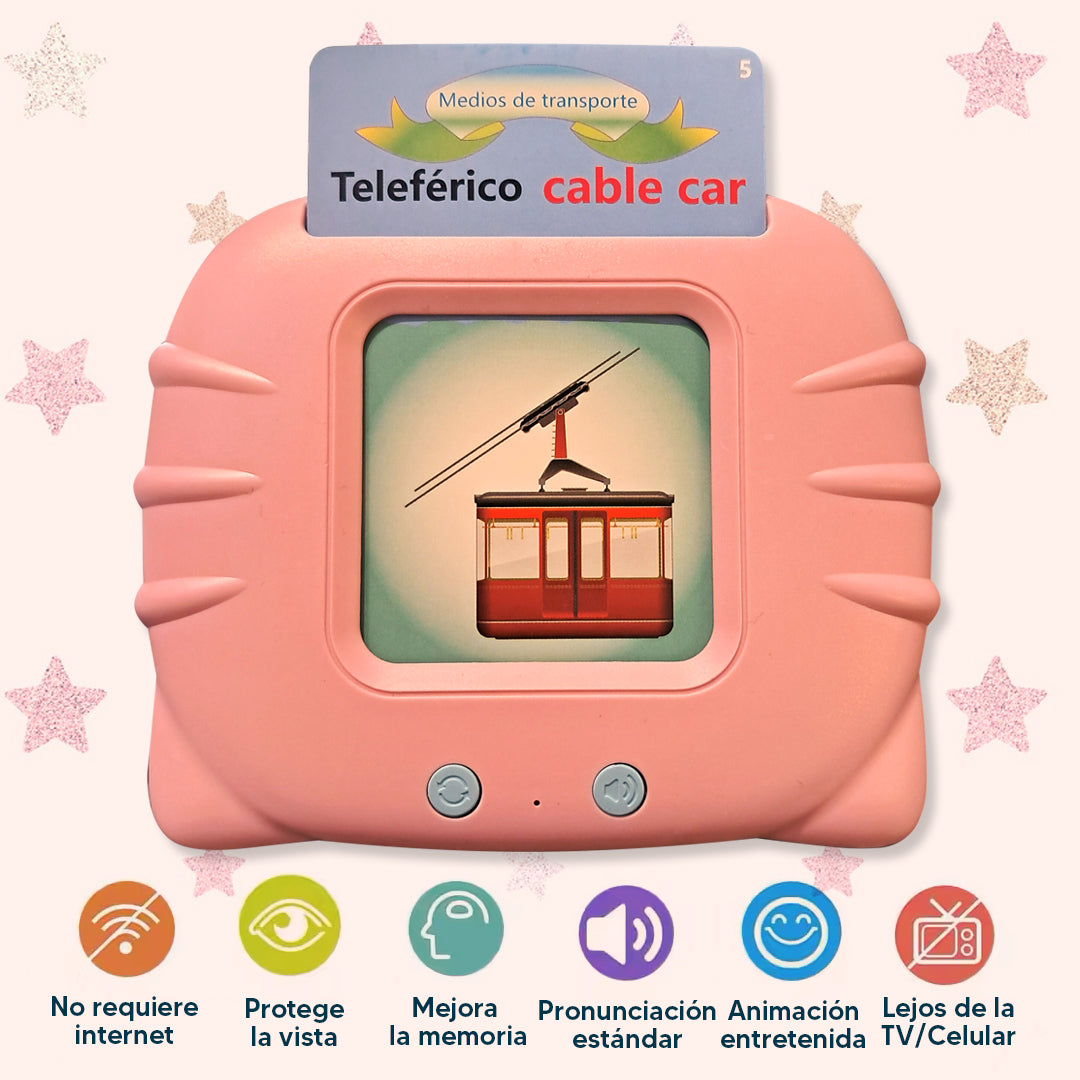 Tarjetas bilingües con pronunciación español e ingles