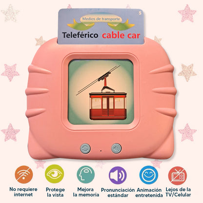 Tarjetas bilingües con pronunciación español e ingles