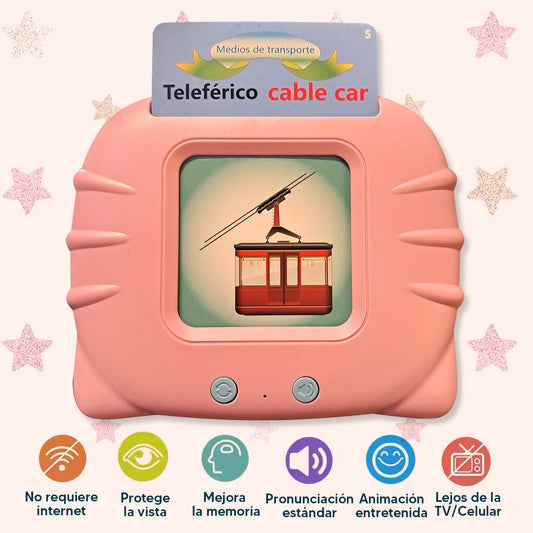 Tarjetas bilingües con pronunciación español e ingles