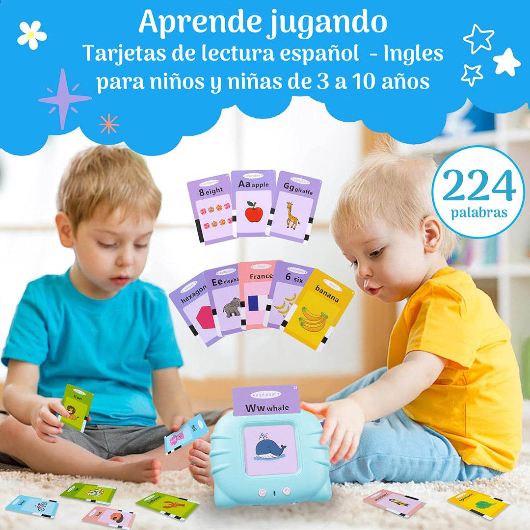 Tarjetas bilingües con pronunciación español e ingles