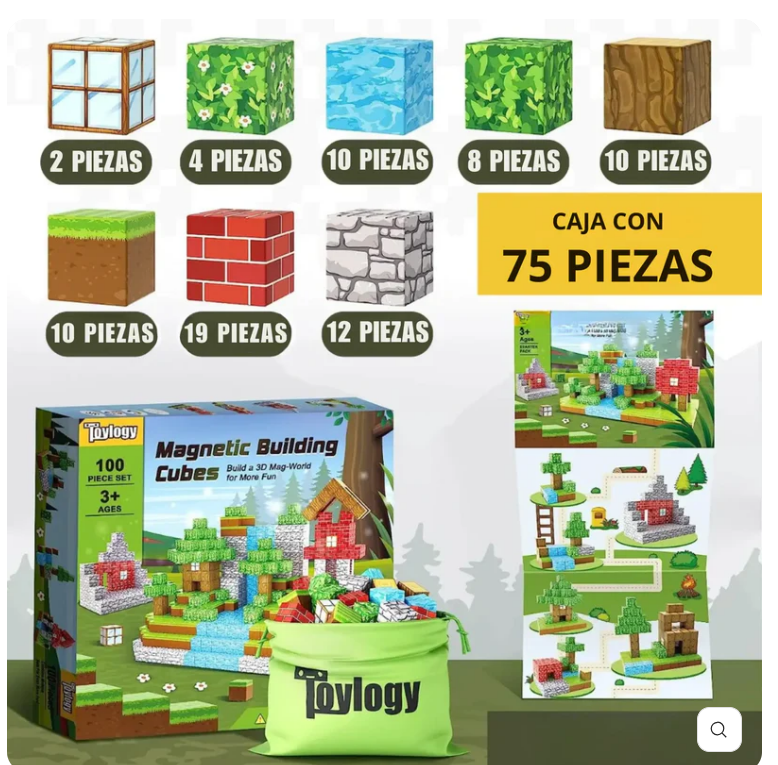 BlockCraft Magnéticos - Construye, aprende y crea sin límites