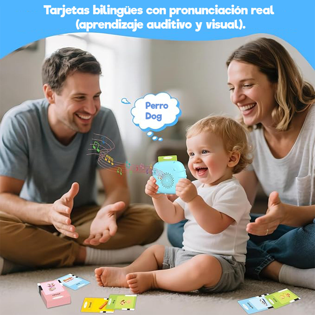 Tarjetas bilingües con pronunciación español e ingles