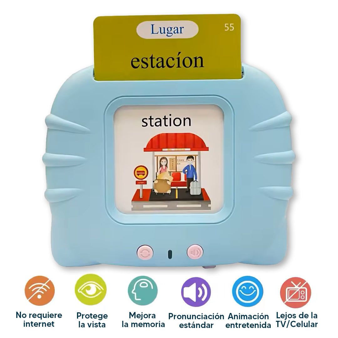 Tarjetas bilingües con pronunciación español e ingles