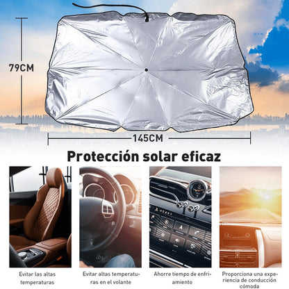 Parasol Plegable para Auto – Protección UV y Aislamiento Térmico