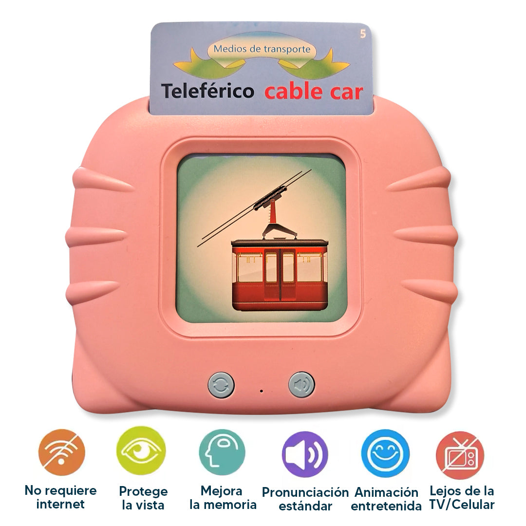 Tarjetas bilingües con pronunciación español e ingles